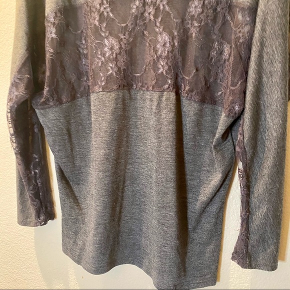 Love Tree Lace V-Neck Long-Sleeve Shirt - Picture 7 of 7